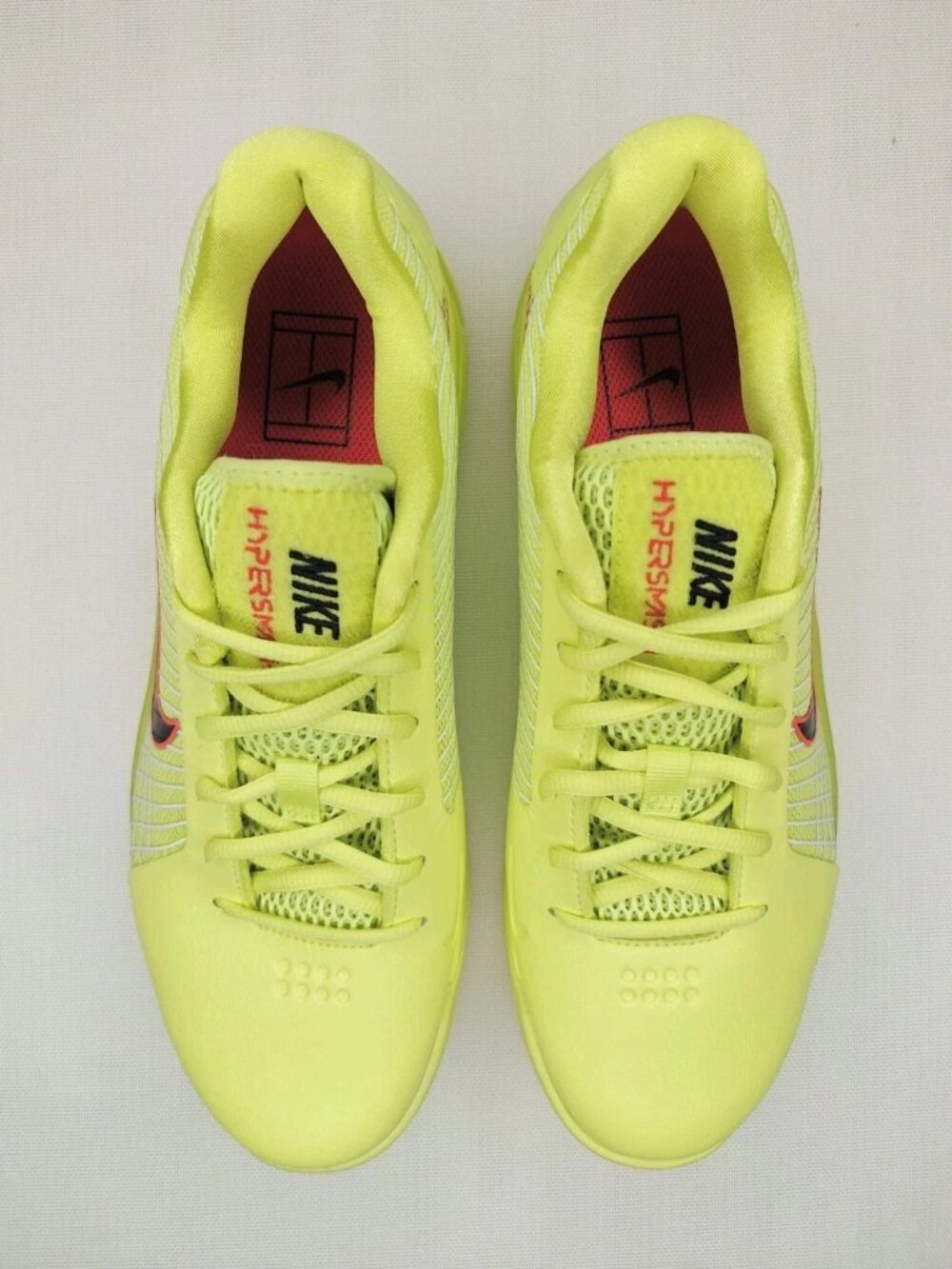 Nike Zoom Vapor Pro 12 Hypersmash HC Volt Tennis Shoes HJ0549-700 M 8 / W 9.5